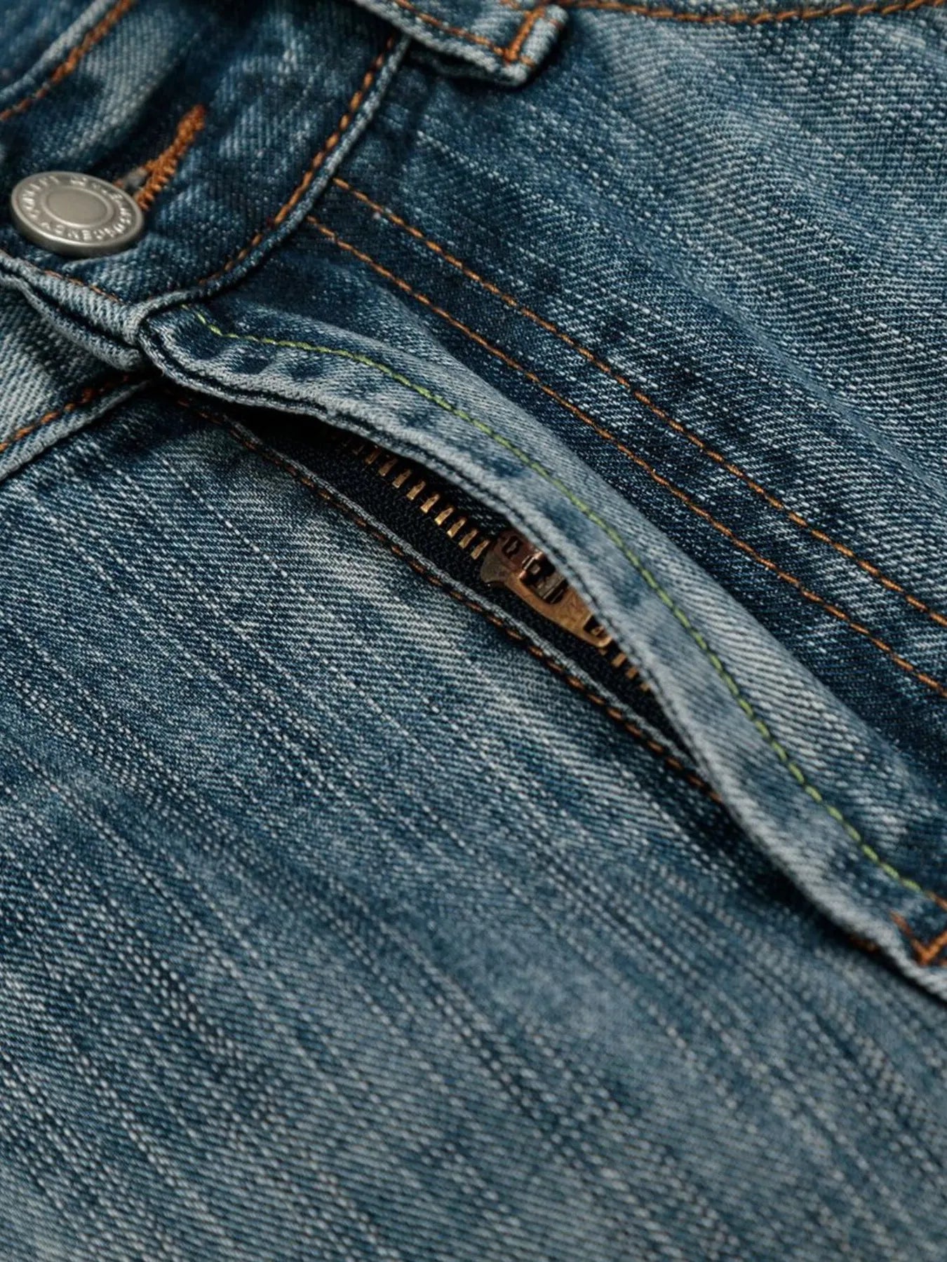 Men's Wide-Leg Denim Shorts