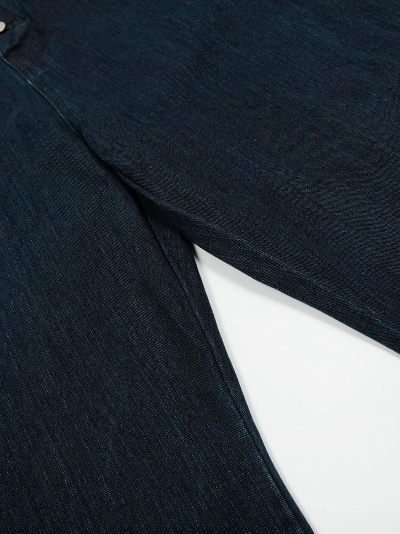 Men's Washed Button Fly Curved Jeans